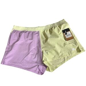 The North Face NEW Wander Short in Lupin and Limecream XXL